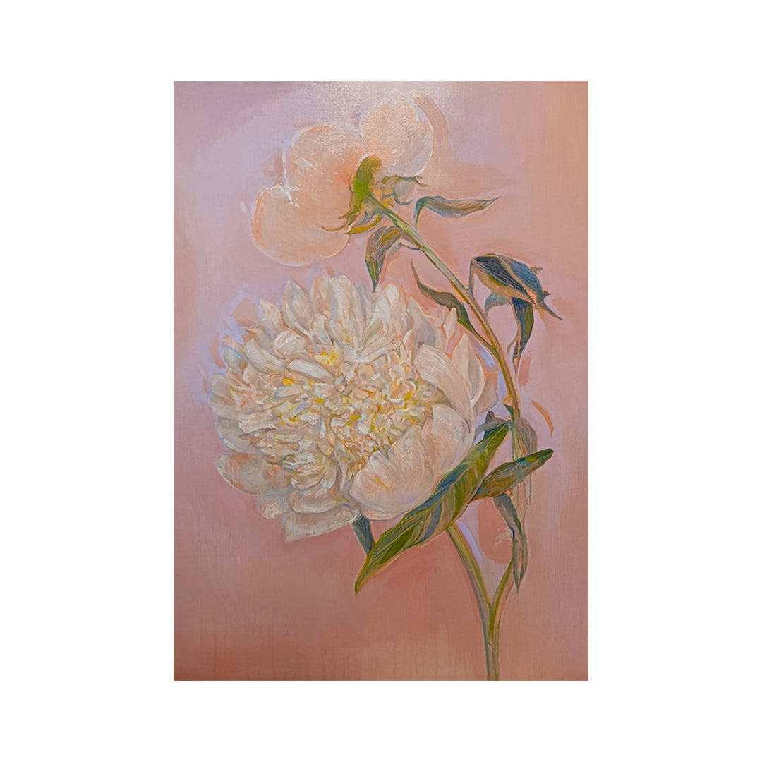 二輪の芍薬